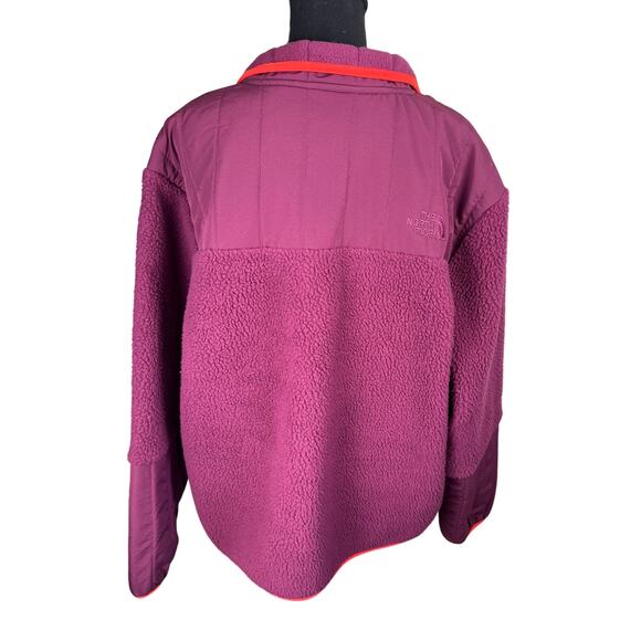 NORTHFACE cragmont fleece jacket Boysenberry-Fiery Red NWT SIZE XXL - Picture 4 of 8